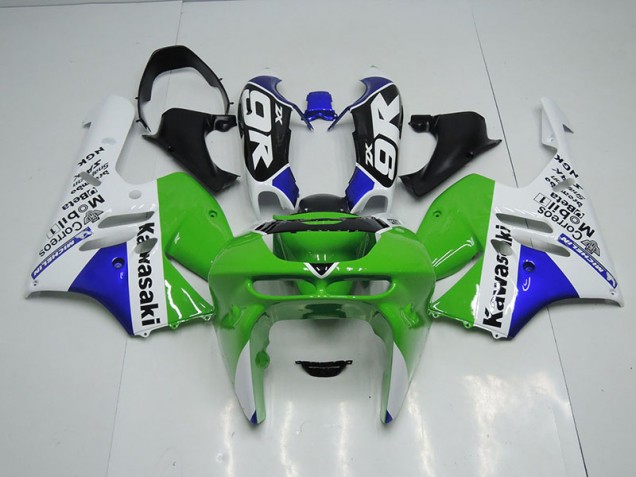 Vert Blanc Carénage Kawasaki ZX9R 1994-1997 Vert Blanc Carénage Kawasaki ZX9R 1994-1997