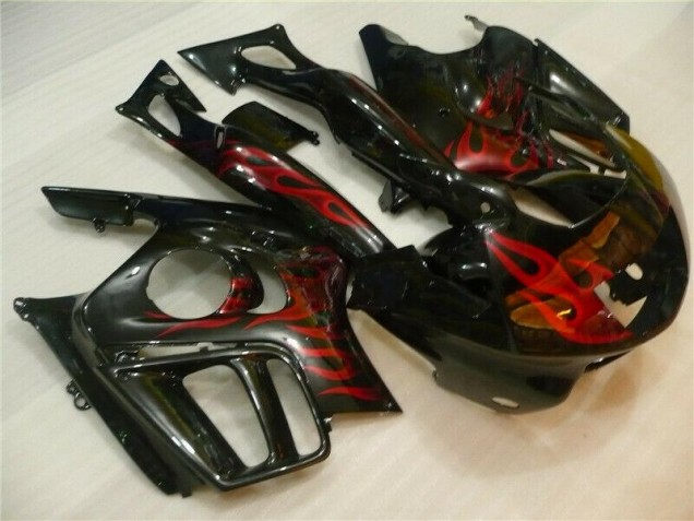 Noir Rouge Flamme Carénages Honda CBR 600 F3 1995-1998 Noir Rouge Flamme Carénages Honda CBR 600 F3 1995-1998