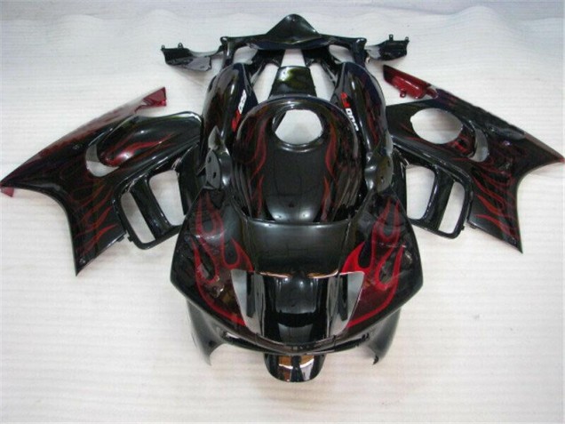 Noir Rouge Flamme Carénage Honda CBR 600 F3 1995-1998 Noir Rouge Flamme Carénage Honda CBR 600 F3 1995-1998