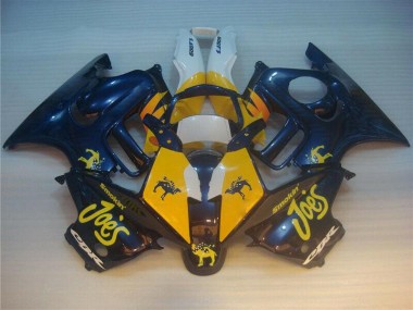 Bleu Jaune Joes Carénage Honda CBR 600 F3 1995-1998 Abordables