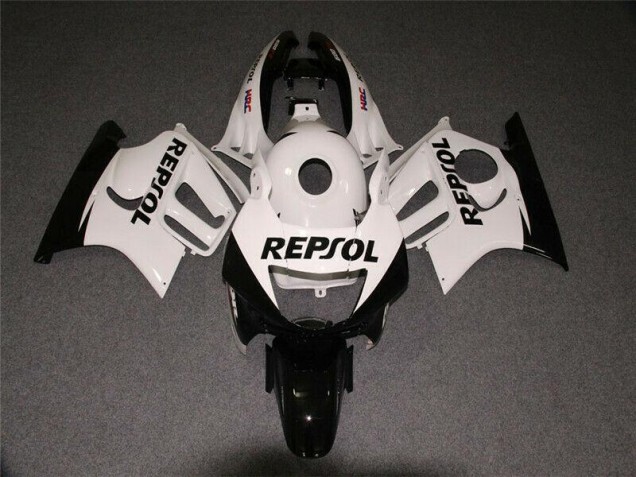 Blanc Noir Repsol Carénage Honda CBR 600 F3 1995-1998 Blanc Noir Repsol Carénage Honda CBR 600 F3 1995-1998