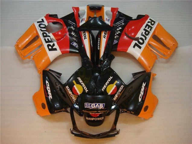 Noir Orange Repsol Carénage Honda CBR 600 F3 1995-1998 Noir Orange Repsol Carénage Honda CBR 600 F3 1995-1998