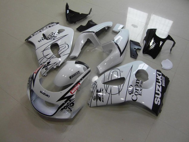 Blanc Corona Carénage Suzuki GSXR 600 1996-2000 Blanc Corona Carénage Suzuki GSXR 600 1996-2000