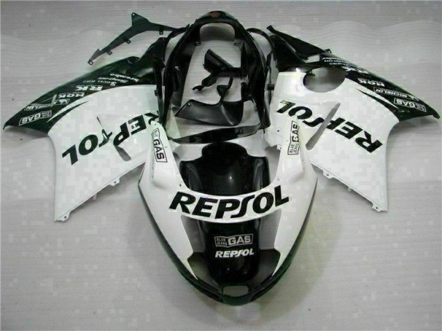 Blanc Noir Repsol Carénage Honda CBR 1100 XX 1996-2007 Blanc Noir Repsol Carénage Honda CBR 1100 XX 1996-2007