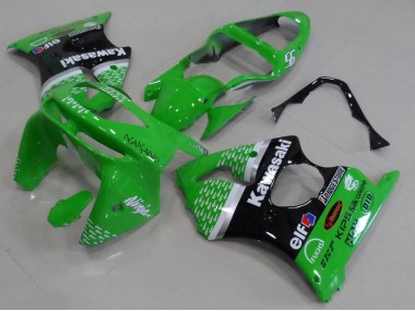 Vert Noir Carénage Kawasaki ZX6R 1998-1999 Abordables