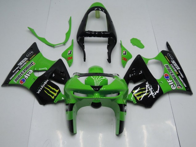 Vert Monster Carénage Kawasaki ZX6R 1998-1999 Vert Monster Carénage Kawasaki ZX6R 1998-1999