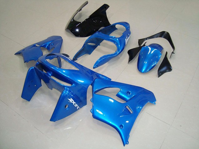 Bleu Noir Carénage Kawasaki ZX9R 1998-1999 Bleu Noir Carénage Kawasaki ZX9R 1998-1999