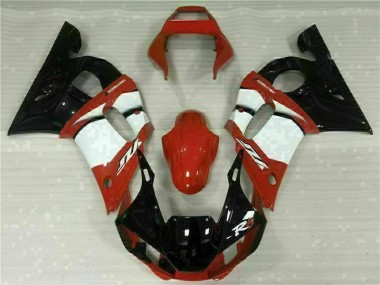Rouge Blanc Carénage Yamaha R6 1998-2002 Abordables