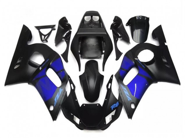 Bleu Noir Carénage Yamaha R6 1998-2002