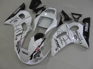 Blanc Noir Corona Carénage Yamaha R6 1998-2002 Abordables