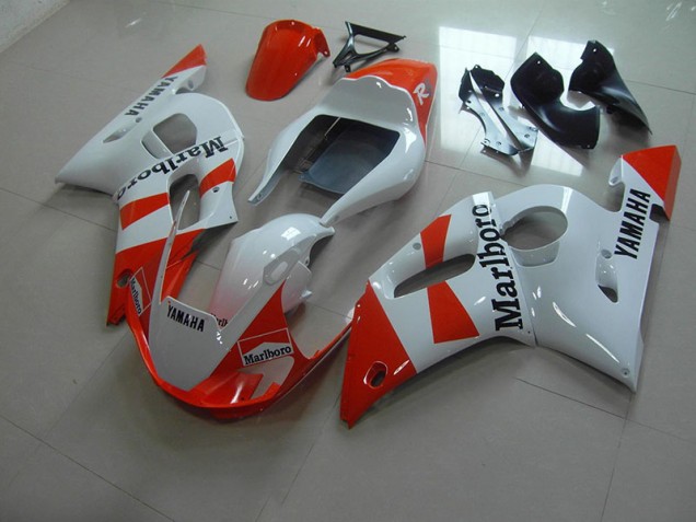 Blanc Rouge Marlboro Carénage Yamaha R6 1998-2002
