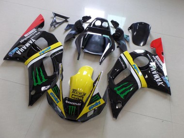 Noir Jaune Monster Carénage Yamaha R6 1998-2002 Abordables