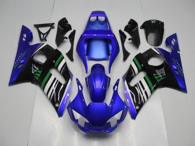 Bleu Monster Carénage Yamaha R6 1998-2002 Abordables