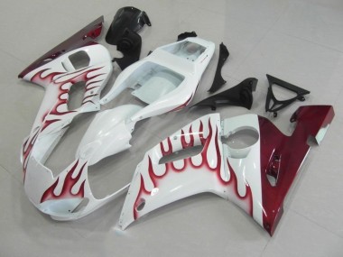 Rouge Flamme Carénage Yamaha R6 1998-2002 Abordables
