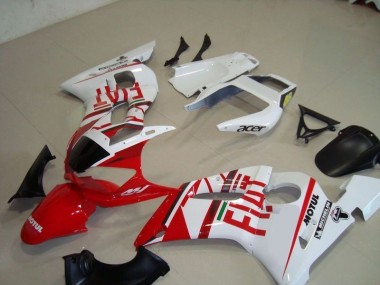 Blanc Rouge Fiat Motul Acer Carénage Yamaha R6 1998-2002 Abordables