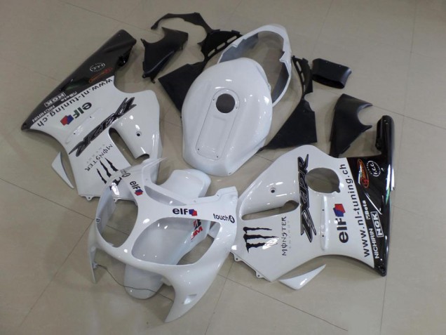Blanc Carénages Kawasaki ZX12R 2000-2001