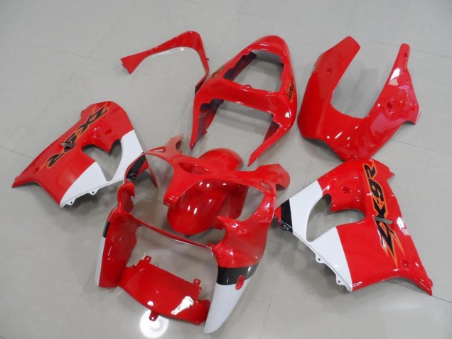 Rouge et Blanc Carénage Kawasaki ZX9R 2000-2001 Rouge et Blanc Carénage Kawasaki ZX9R 2000-2001