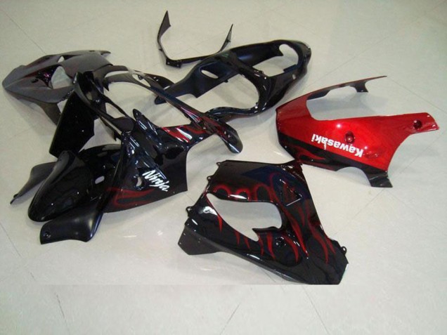 Rouge Flamme Carénage Kawasaki ZX9R 2000-2001 Rouge Flamme Carénage Kawasaki ZX9R 2000-2001