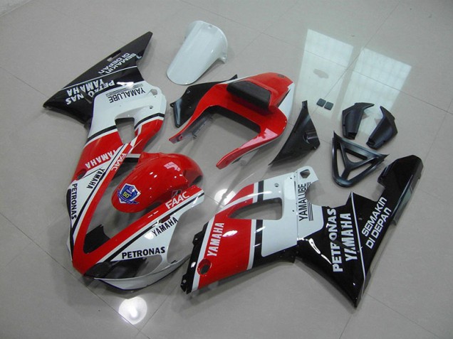 Rouge Noir Brillant Carénage Yamaha R1 2000-2001