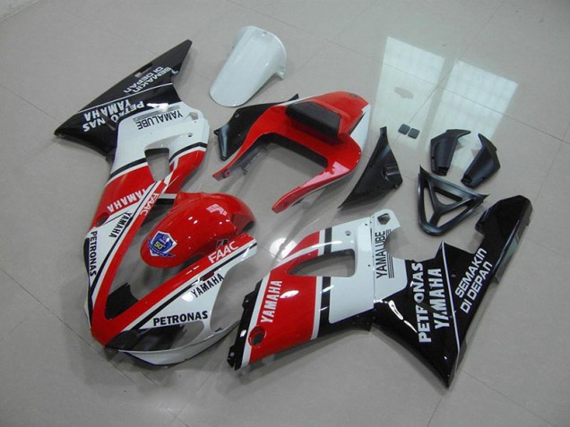 Rouge Blanc Yamalube Carénage Yamaha R1 2000-2001