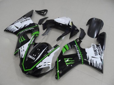 Noir Blanc Vert Monster Carénages Yamaha R1 2000-2001 Abordables