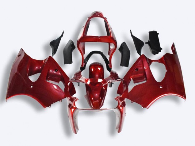 Rouge Kit Carénages Complet Kawasaki ZX6R 2000-2002 Rouge Kit Carénages Complet Kawasaki ZX6R 2000-2002