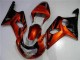 Orange Noir Carénage Suzuki GSXR 1000 K1 2000-2002 Orange Noir Carénage Suzuki GSXR 1000 K1 2000-2002