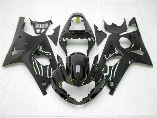 Noir Brillant Carénage Suzuki GSXR 1000 K1 2000-2002 Noir Brillant Carénage Suzuki GSXR 1000 K1 2000-2002