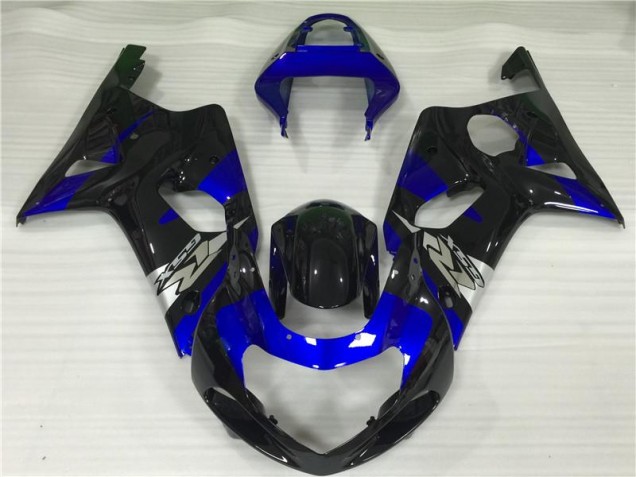Bleu Noir Carénage Suzuki GSXR 1000 K1 2000-2002 Bleu Noir Carénage Suzuki GSXR 1000 K1 2000-2002