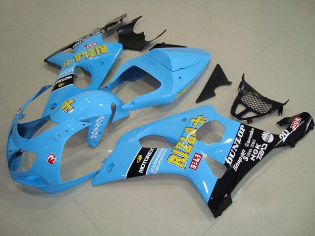 Light Bleu Noir Carénage Suzuki GSXR 1000 K1 2000-2002 Light Bleu Noir Carénage Suzuki GSXR 1000 K1 2000-2002