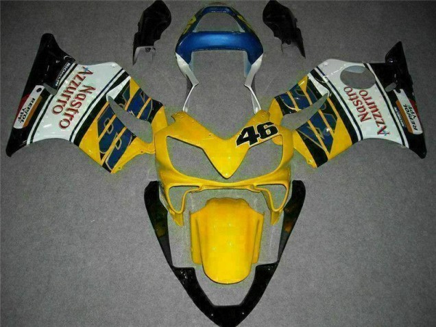 Jaune Blanc Carénage Honda CBR 600 F4i 2001-2003 Jaune Blanc Carénage Honda CBR 600 F4i 2001-2003