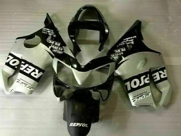 Noir Argent Repsol Carénage Honda CBR 600 F4i 2001-2003 Noir Argent Repsol Carénage Honda CBR 600 F4i 2001-2003