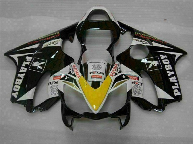 Jaune Argent Noir Playboy Carénage Honda CBR 600 F4i 2001-2003 Jaune Argent Noir Playboy Carénage Honda CBR 600 F4i 2001-2003