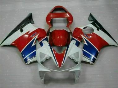 Rouge Blanc Bleu Carénage Honda CBR 600 F4i 2001-2003 Abordables