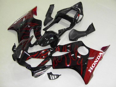 Rouge Flamme Carénages Honda CBR 600 F4i 2001-2003 Abordables