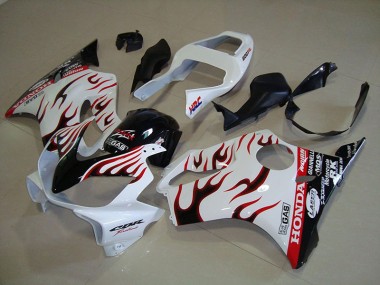 Blanc Flamme Carénage Honda CBR 600 F4i 2001-2003 Abordables