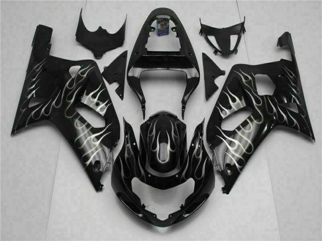 Noir Carrosserie Suzuki GSXR 600 / 750 K1 K2 K3 2001-2003 Noir Carrosserie Suzuki GSXR 600 / 750 K1 K2 K3 2001-2003
