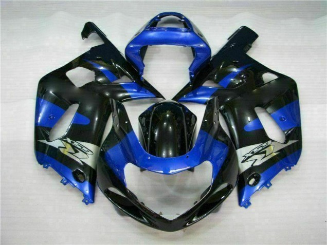 Bleu Noir Carénage Suzuki GSXR 600 / 750 K1 K2 K3 2001-2003 Bleu Noir Carénage Suzuki GSXR 600 / 750 K1 K2 K3 2001-2003