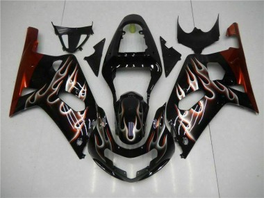 Noir Kit Carénages & Plastique Suzuki GSXR 600 / 750 K1 K2 K3 2001-2003 Abordables