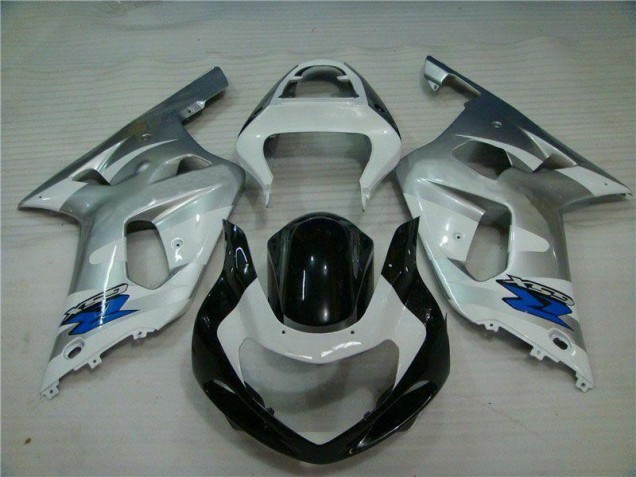 Argent Noir Carénages Suzuki GSXR 600 / 750 K1 K2 K3 2001-2003 Argent Noir Carénages Suzuki GSXR 600 / 750 K1 K2 K3 2001-2003