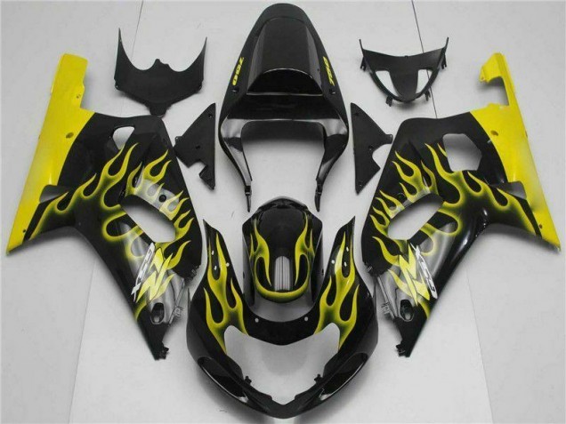 Noir Carénage Suzuki GSXR 600 / 750 K1 K2 K3 2001-2003 Noir Carénage Suzuki GSXR 600 / 750 K1 K2 K3 2001-2003