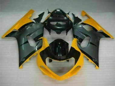 Noir Jaune Carénage Suzuki GSXR 600 / 750 K1 K2 K3 2001-2003 Abordables
