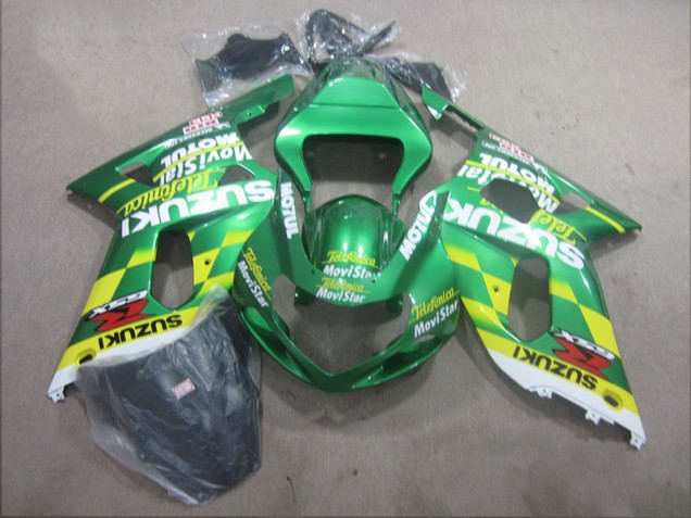 Telefunica Movistar Carénage Suzuki GSXR 600 K1 K2 K3 2001-2003 Telefunica Movistar Carénage Suzuki GSXR 600 K1 K2 K3 2001-2003