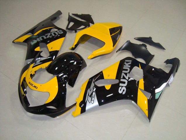 Jaune Noir Carénage Suzuki GSXR 750 K1 K2 K3 2001-2003 Jaune Noir Carénage Suzuki GSXR 750 K1 K2 K3 2001-2003