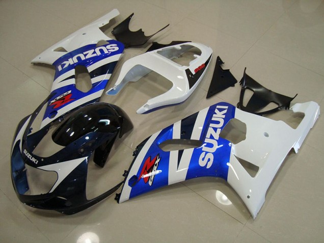Bleu Blanc Carénage Suzuki GSXR 750 K1 K2 K3 2001-2003 Bleu Blanc Carénage Suzuki GSXR 750 K1 K2 K3 2001-2003