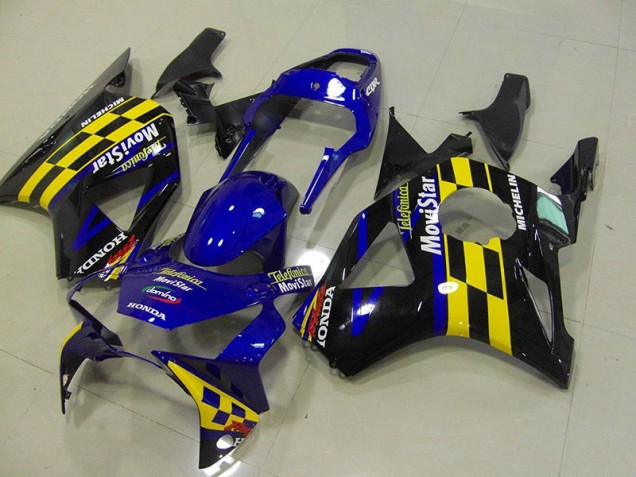 Bleu Movistar Carénage Honda CBR 900 RR 954 2002-2003 Bleu Movistar Carénage Honda CBR 900 RR 954 2002-2003