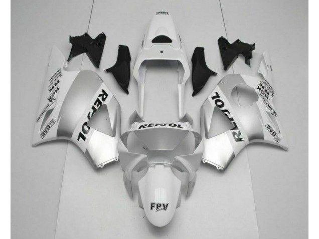 Blanc Argent Noir Repsol Carénage Honda CBR 900 RR 954RR 2002-2003 Blanc Argent Noir Repsol Carénage Honda CBR 900 RR 954RR 2002-2003