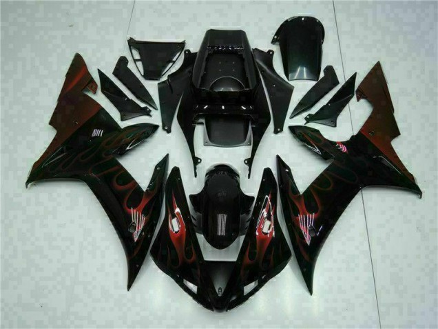 Noir Kit Carénages Complet Yamaha R1 2002-2003 Noir Kit Carénages Complet Yamaha R1 2002-2003