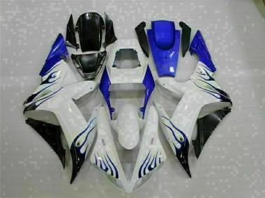 Blanc Kit Carénages Complet Yamaha R1 2002-2003 Abordables