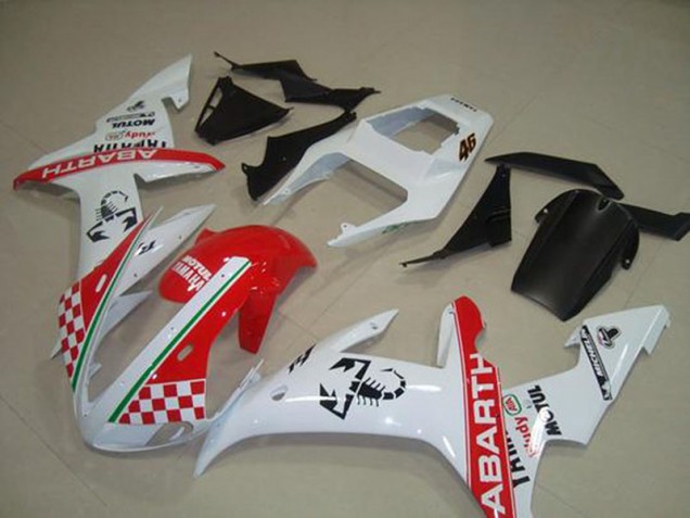 Rouge Blanc Flag Carénage Yamaha R1 2002-2003 Rouge Blanc Flag Carénage Yamaha R1 2002-2003